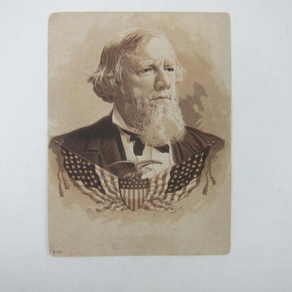 Allen G. Thurman Portrait 1888 Presidential Election Campaign Print Antique RARE - Picture 5 of 12
